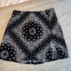 Bandana Print Motel Rocks Mini Skirt